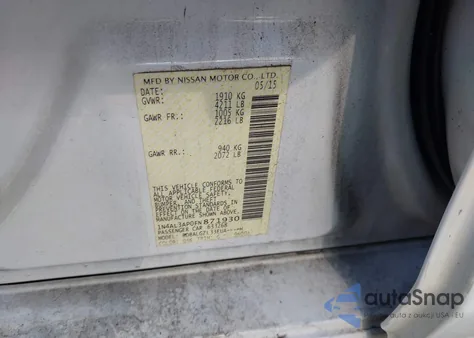 2015 Nissan Altima 2.5 S from USA, damaged, VIN 1N4AL3AP0FN871930